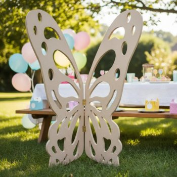 Borboleta de chão 90 cm em madeira mdf