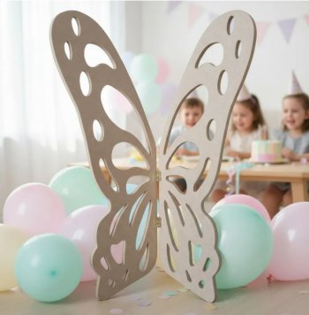 Borboleta 35 cm mesa Chão Dobrável Mdf pegue e monte em mdf